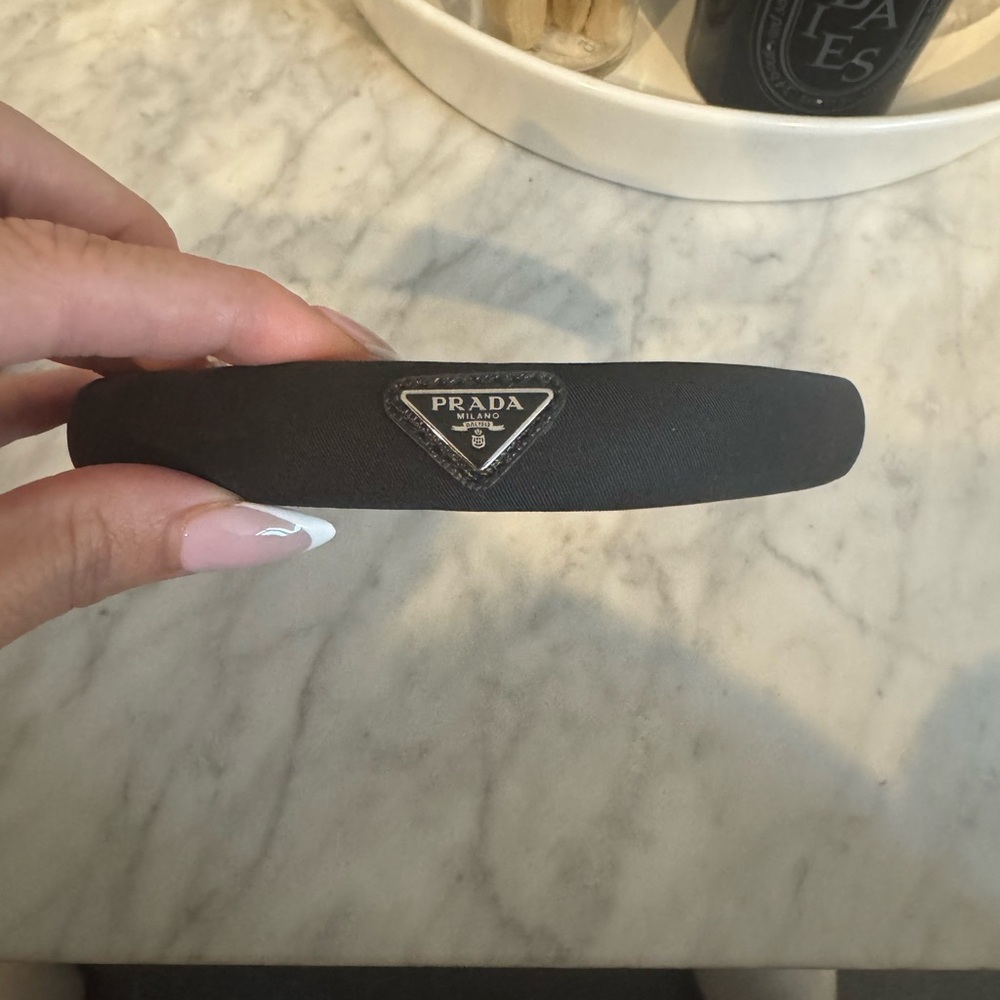 Prada Elegant Black Headband - Picture 2 of 6